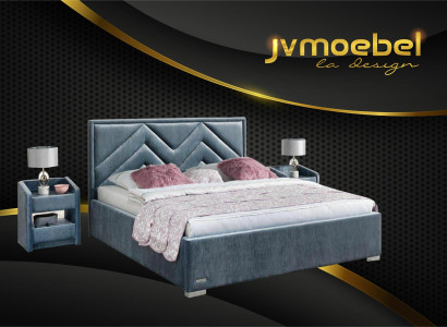 Bett Textil Schlafzimmer Design Möbel Modern Luxus Betten Bettgestell Stoff Neu